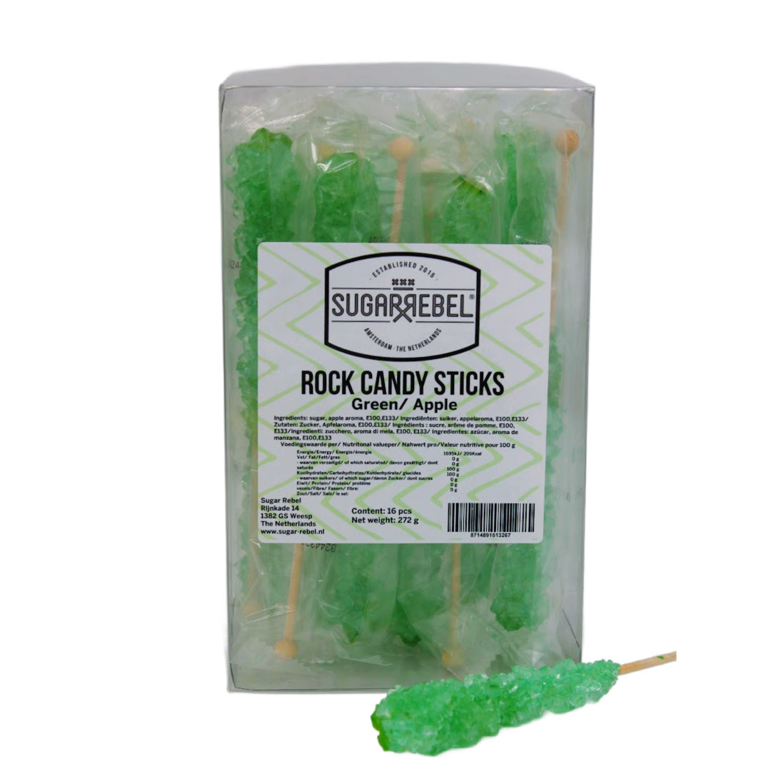 Kandij sticks appel 16 stuks