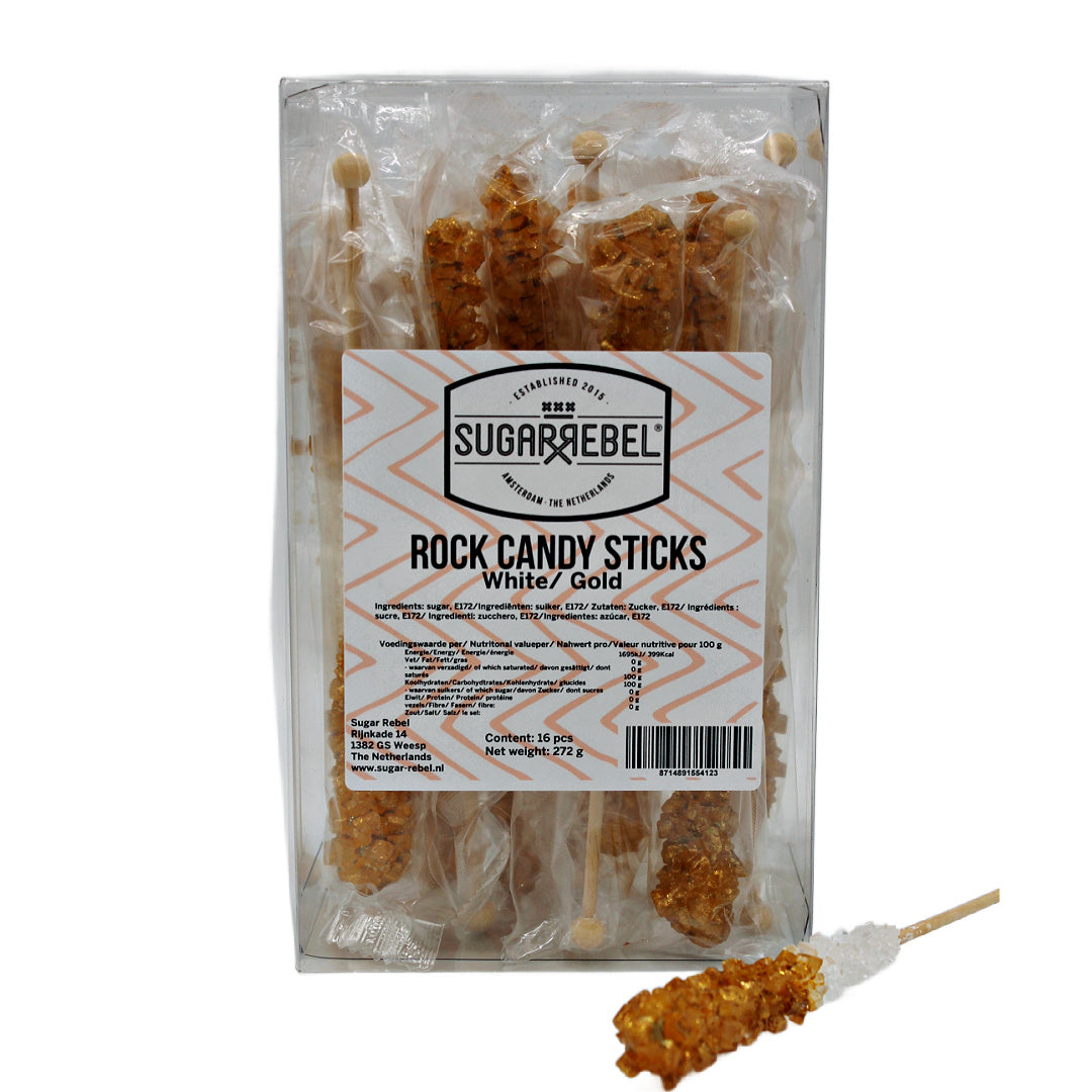 Kandij sticks wit goud