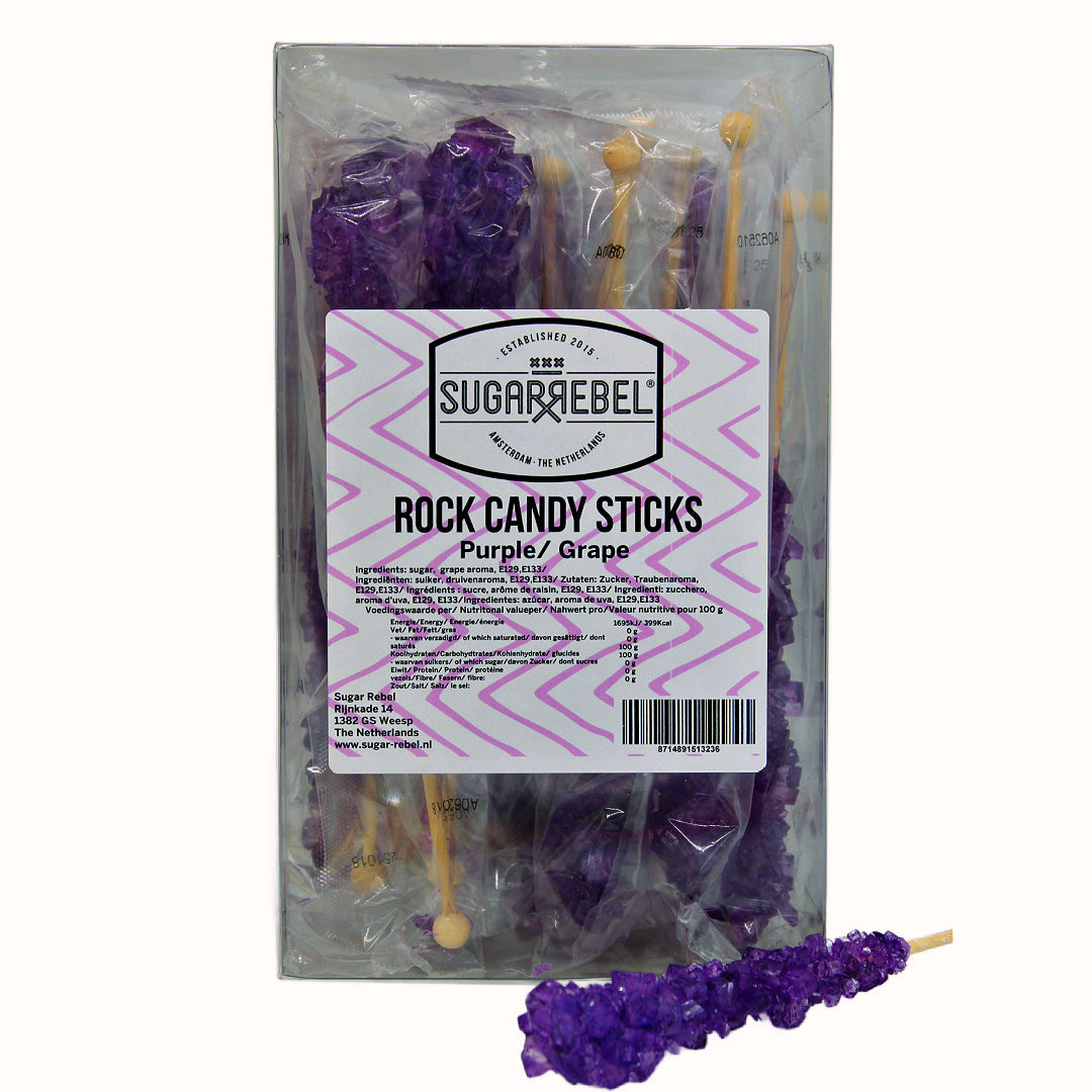 Kandij sticks druif 16 stuks